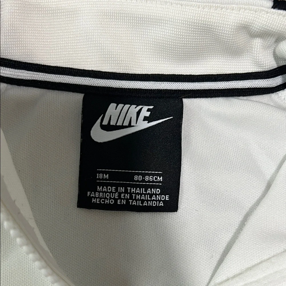 Nike Kids Black Joggers with Red and White Accents
